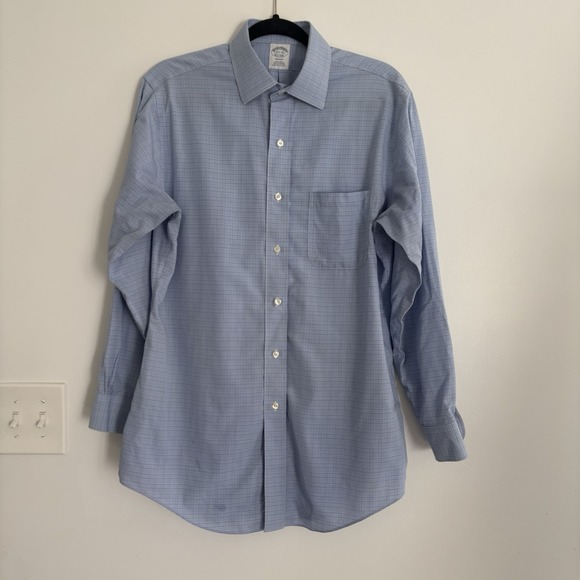 Brooks Brothers Other - Brooks Brothers Regent Dress Shirt 15.5 - 32 Blue Non Iron Long Sleeve Blue